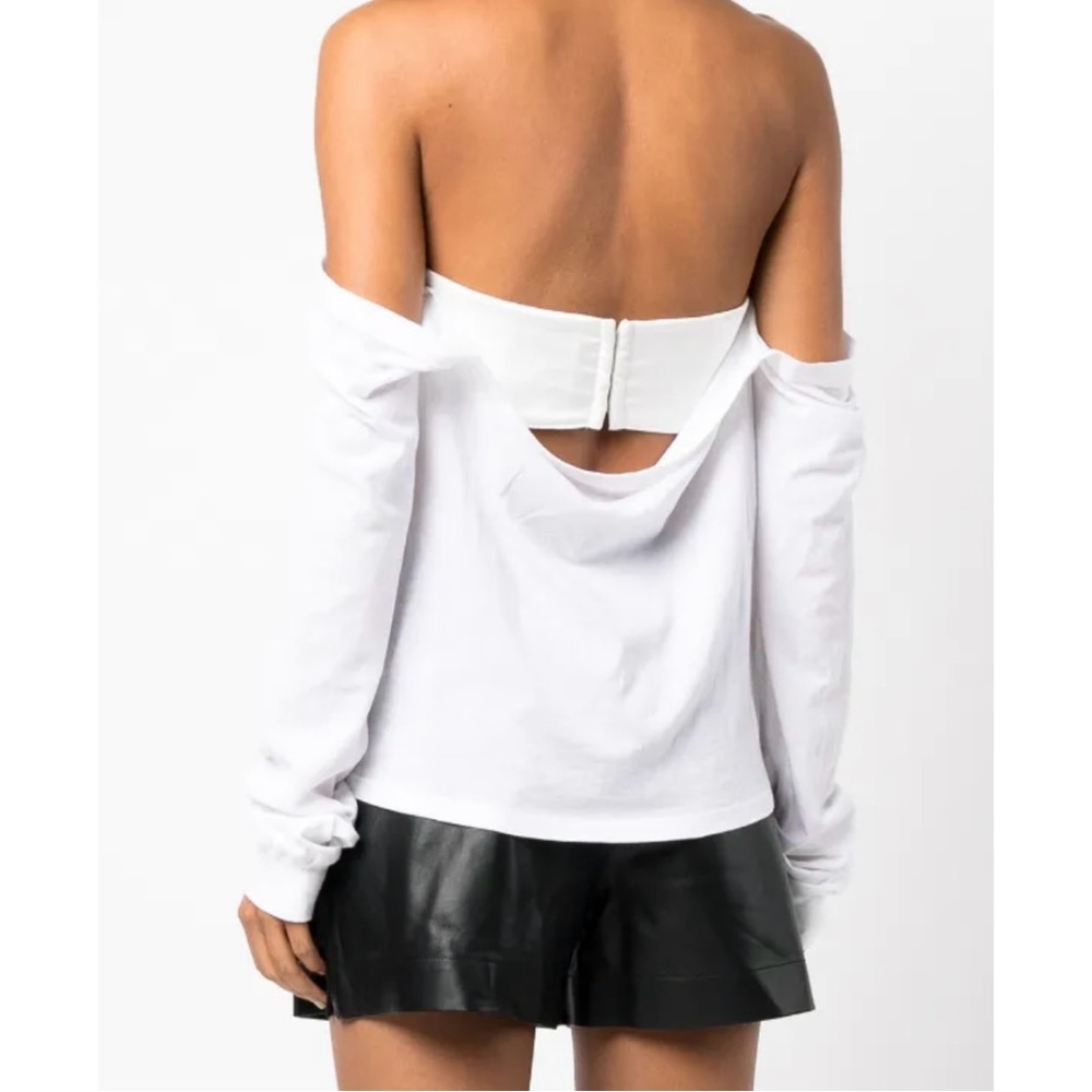 White Off-Shoulder Women's Top